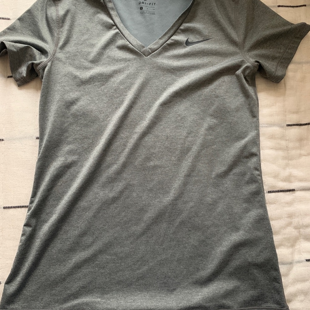 Gray Nike Dri-Fit tee